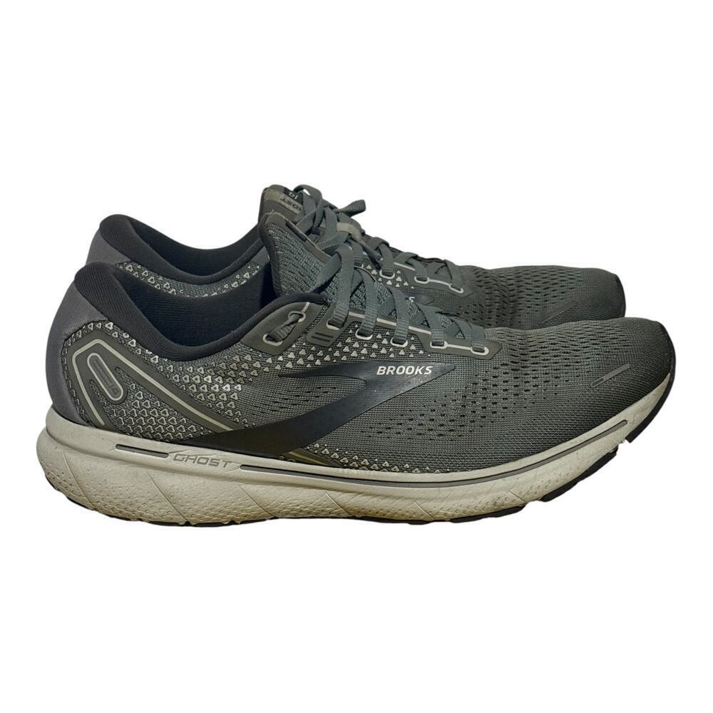 Brooks Ghost 14 Gray Running Shoes Men’s Size 13 Neutral Cushion Sneakers